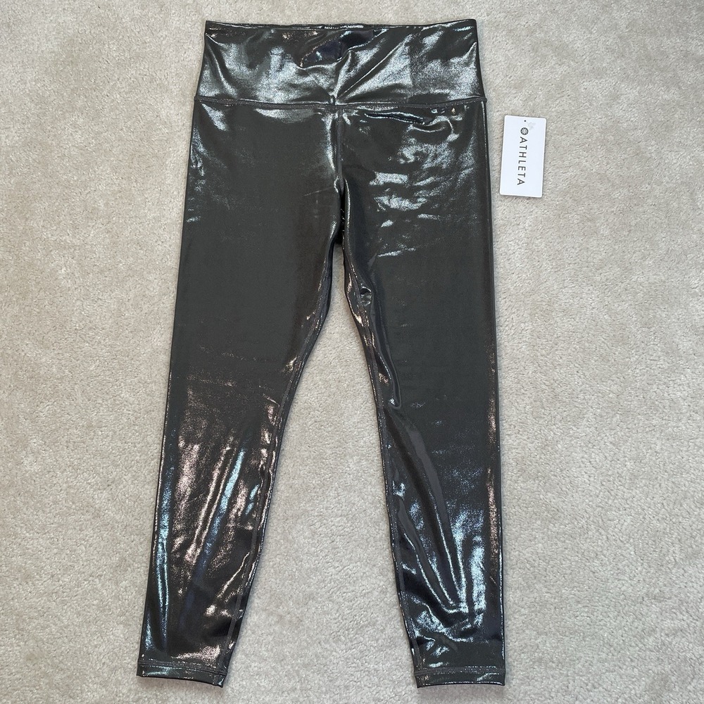 NWT ATHLETA Elation Shine Tight Leggings Womens Large Ombre $99